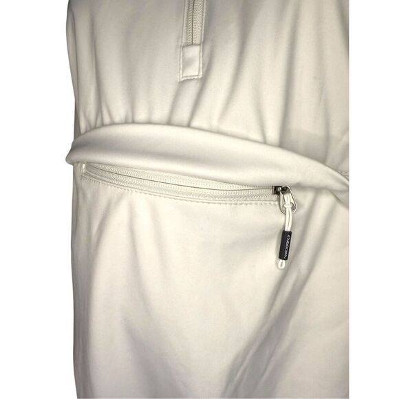 New Balance Women’s Small Windbreaker White Hooded Running Jacket 1/4 Zip - Picture 3 of 7